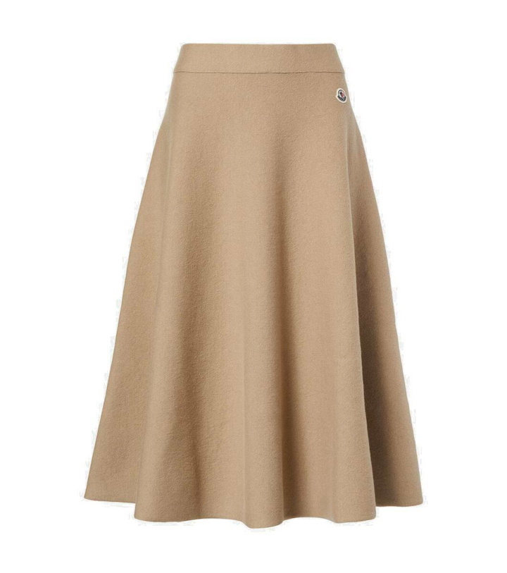 Photo: Moncler Wool-blend midi skirt