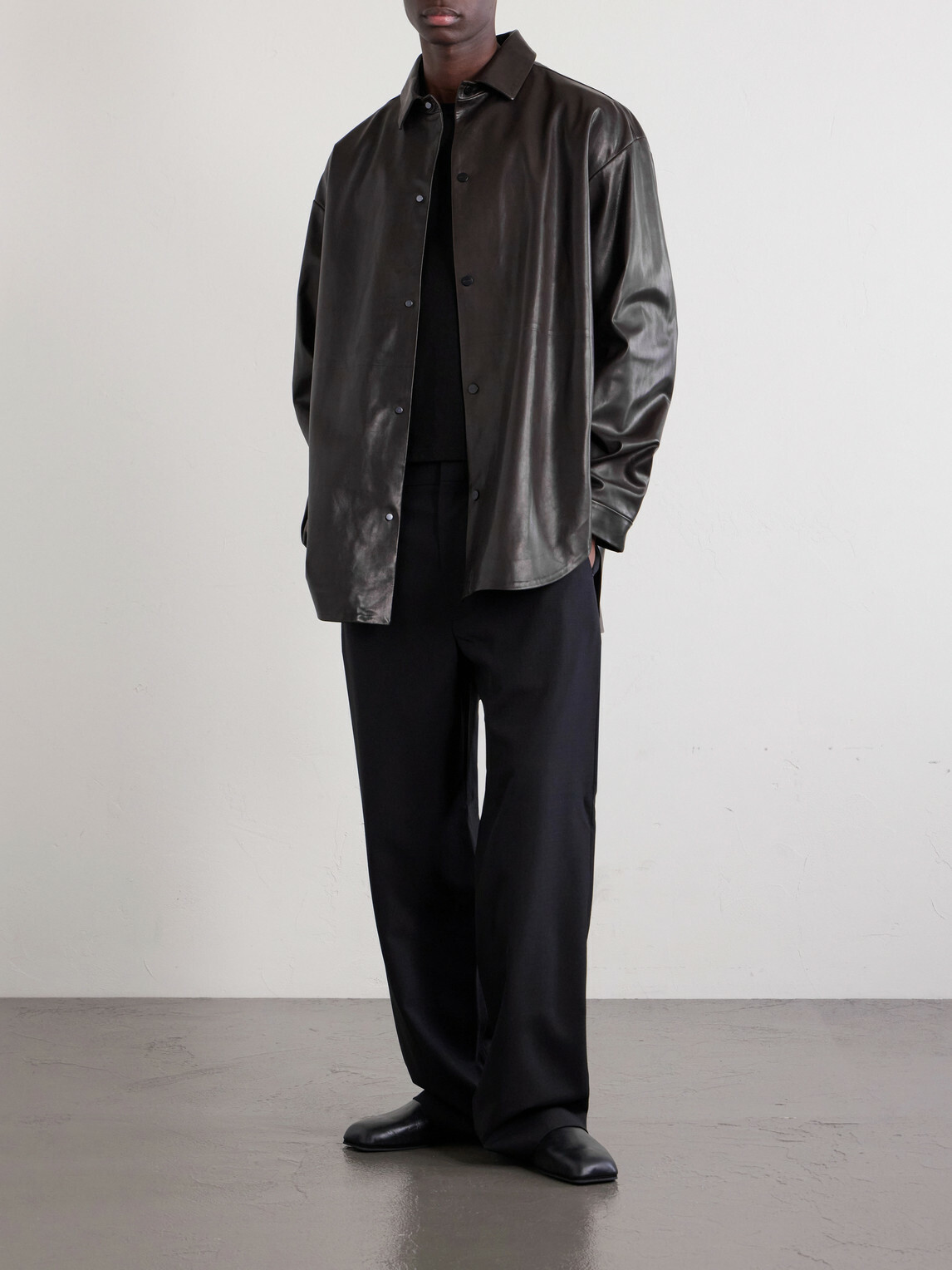 Fear of God - Leather Jacket - Brown
