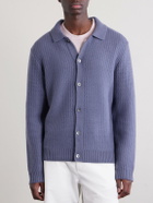 Mr P. - Textured Wool and Cashmere-Blend Overshirt - Blue