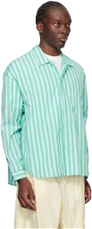 SUNNEI Green & Blue Striped Shirt