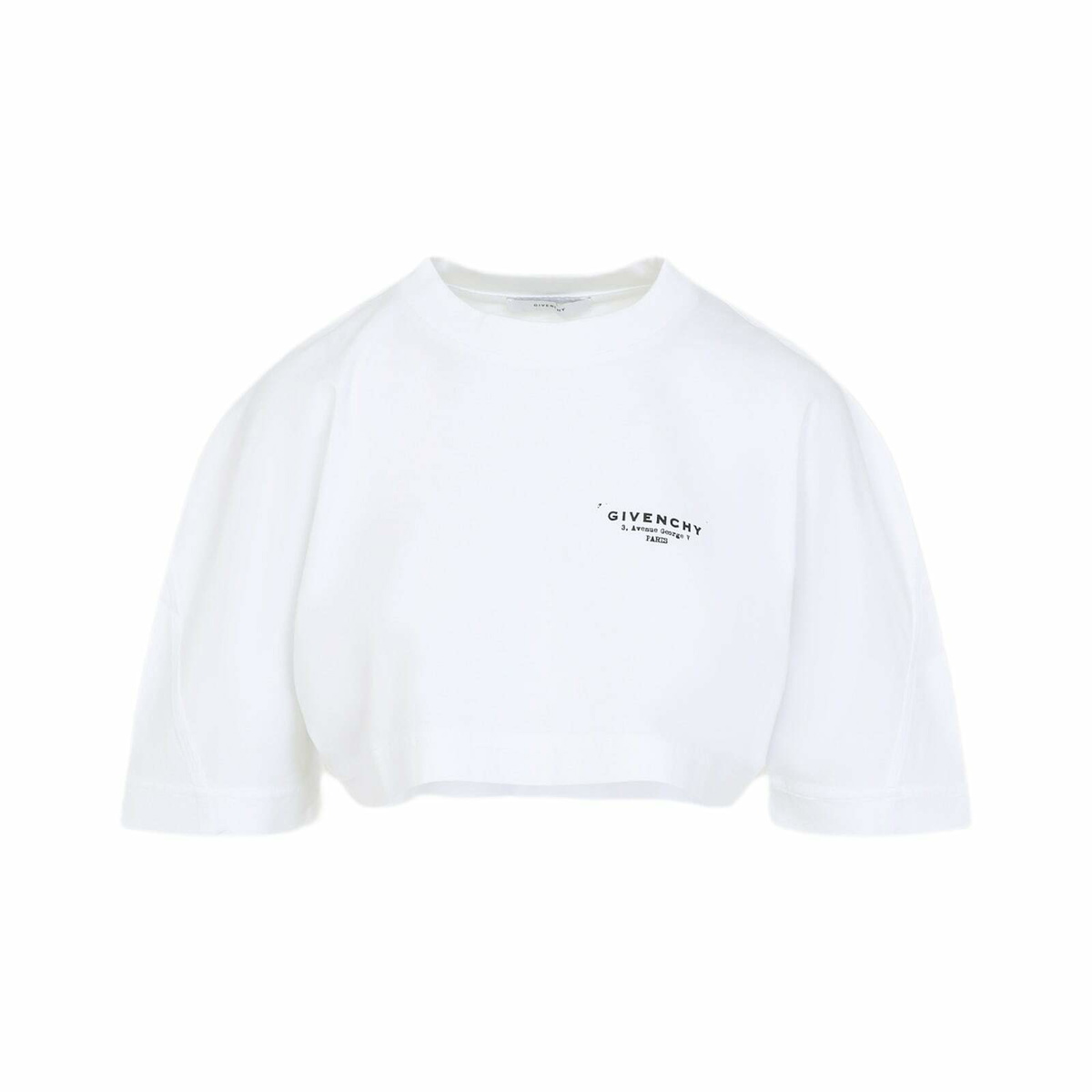 GIVENCHY cropped logo t-shirt White Givenchy