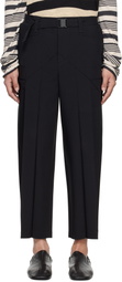 132 5. ISSEY MIYAKE Black Edge Trousers