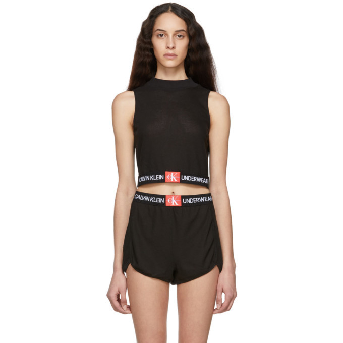 Photo: Calvin Klein Underwear Black Mesh Sleepwear Tank Top