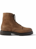 Brunello Cucinelli - Suede Lace-Up Boots - Brown