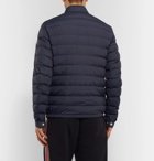 Moncler - Striped Quilted Shell Down Jacket - Blue