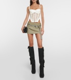 Dion Lee Cotton-blend belt bag miniskirt