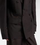 Gucci Pinstripe wool and mohair blazer