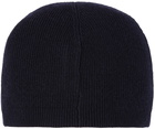 Moncler Enfant Baby Navy Wool Logo Beanie