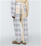 The Elder Statesman - Checked wool, silk and cashmere pants