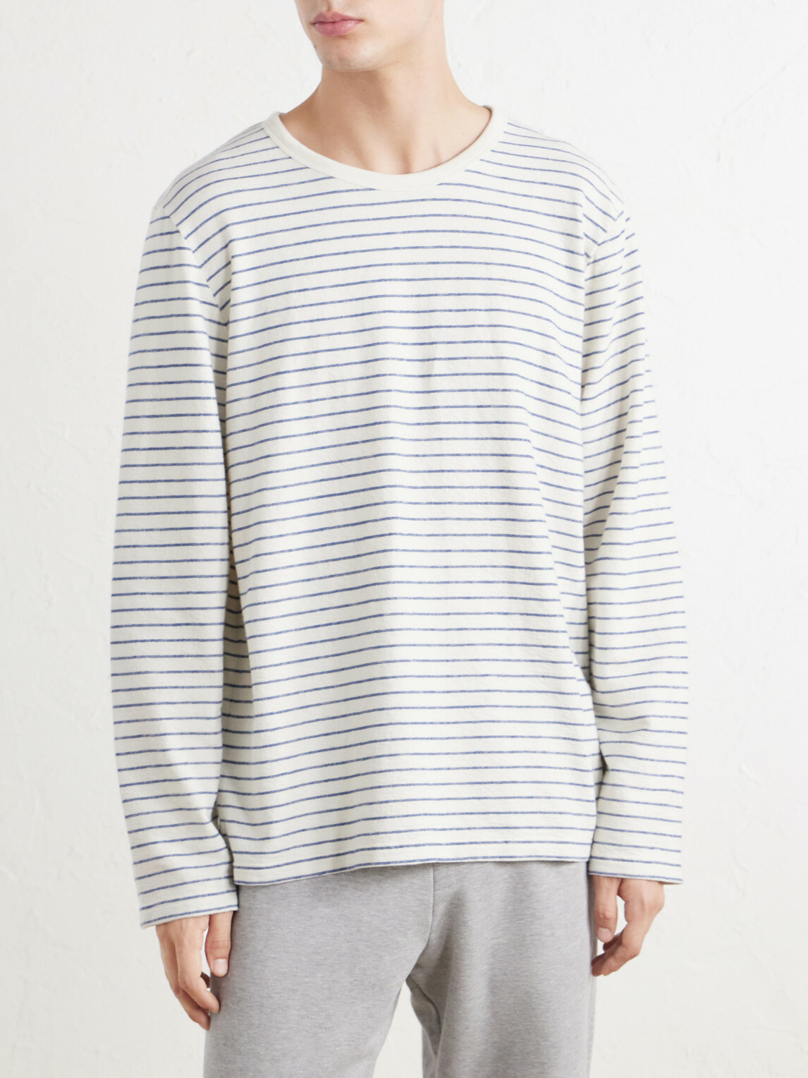 Folk - Striped Cotton T-Shirt - Neutrals