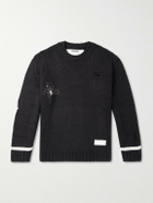 Neighborhood - Savage Embroidered Woven Sweater - Black