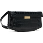 TOTEME Black Clip Croco-Embossed Bag