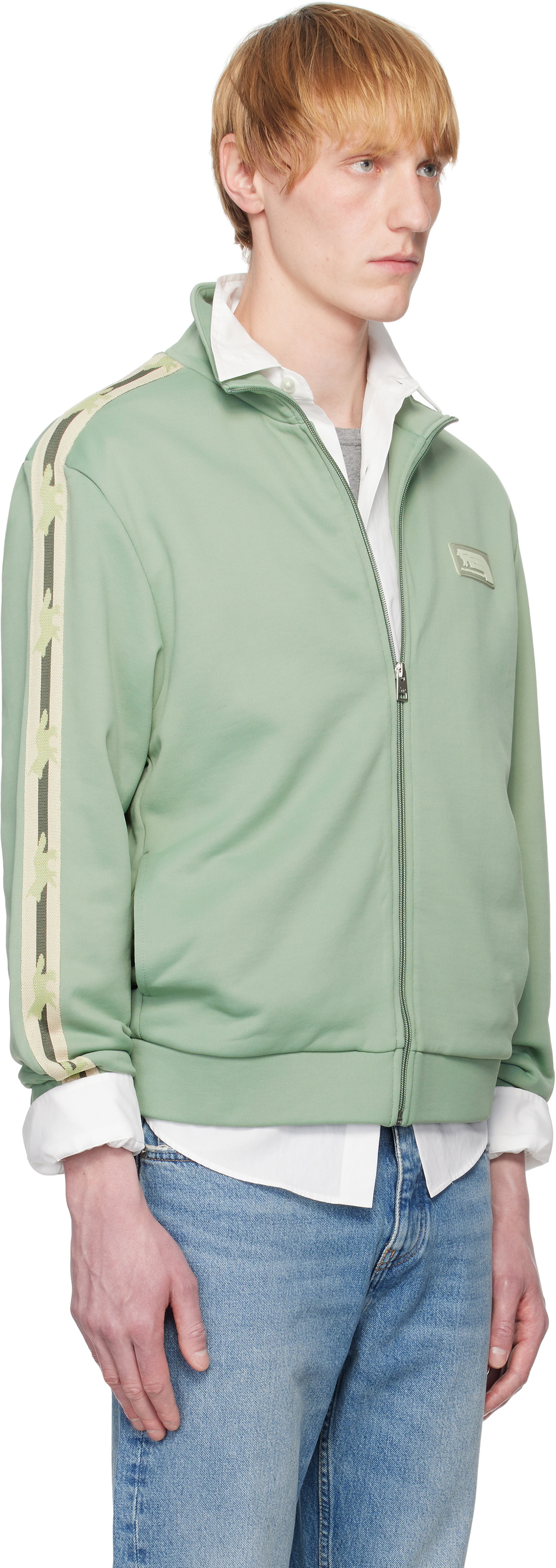 Maison Kitsuné Green Flash Fox Zipped Track Jacket