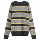 Howlin by Morrison Men's Howlin' Absolute Belter Stripe Jumper in Charcoal