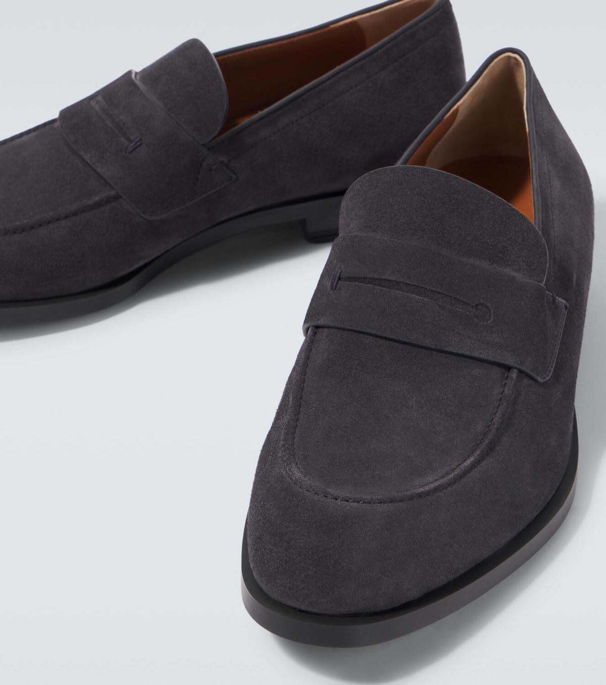 Zegna New Classic leather penny loafers