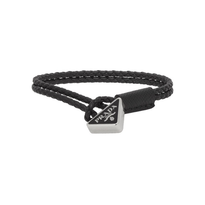 Photo: Prada Black Nappa Link Bracelet
