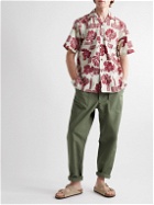 Go Barefoot - Convertible-Collar Printed Cotton Shirt - Neutrals