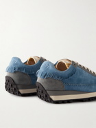 Visvim - Walpi Fringed Suede Sneakers - Blue