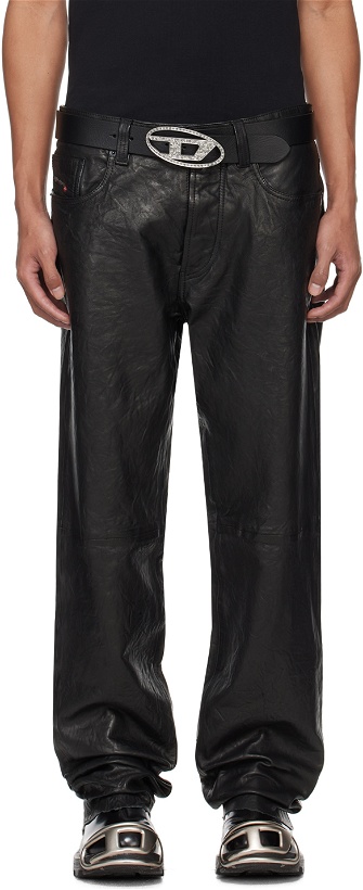 Photo: Diesel Black P-Macs-LTH Leather Pants