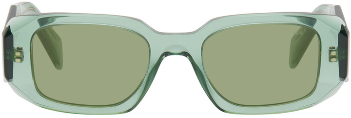 Photo: Prada Eyewear Green Symbole Sunglasses