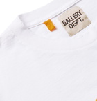 Gallery Dept. - Distressed Logo-Print Cotton-Jersey T-Shirt - White