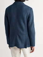 Etro - Ribbed Linen Blazer - Blue