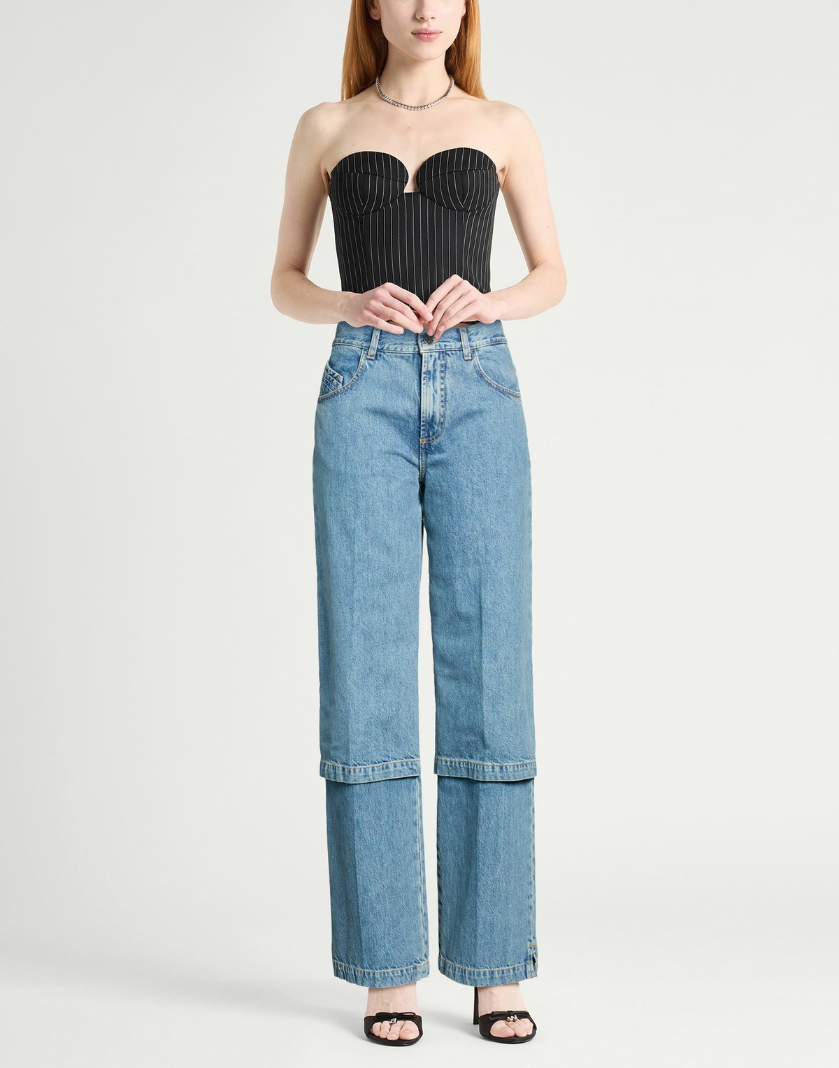 The Attico Womens Jeans in Blue