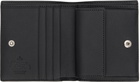 Vivienne Westwood Black Billfold Leather Wallet