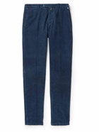Kiton - Cotton and Wool-Blend Corduroy Trousers - Blue