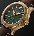 Baume & Mercier - Clifton Club Automatic 42mm Bronze and Suede Watch, Ref. No. M0A10503 - Green