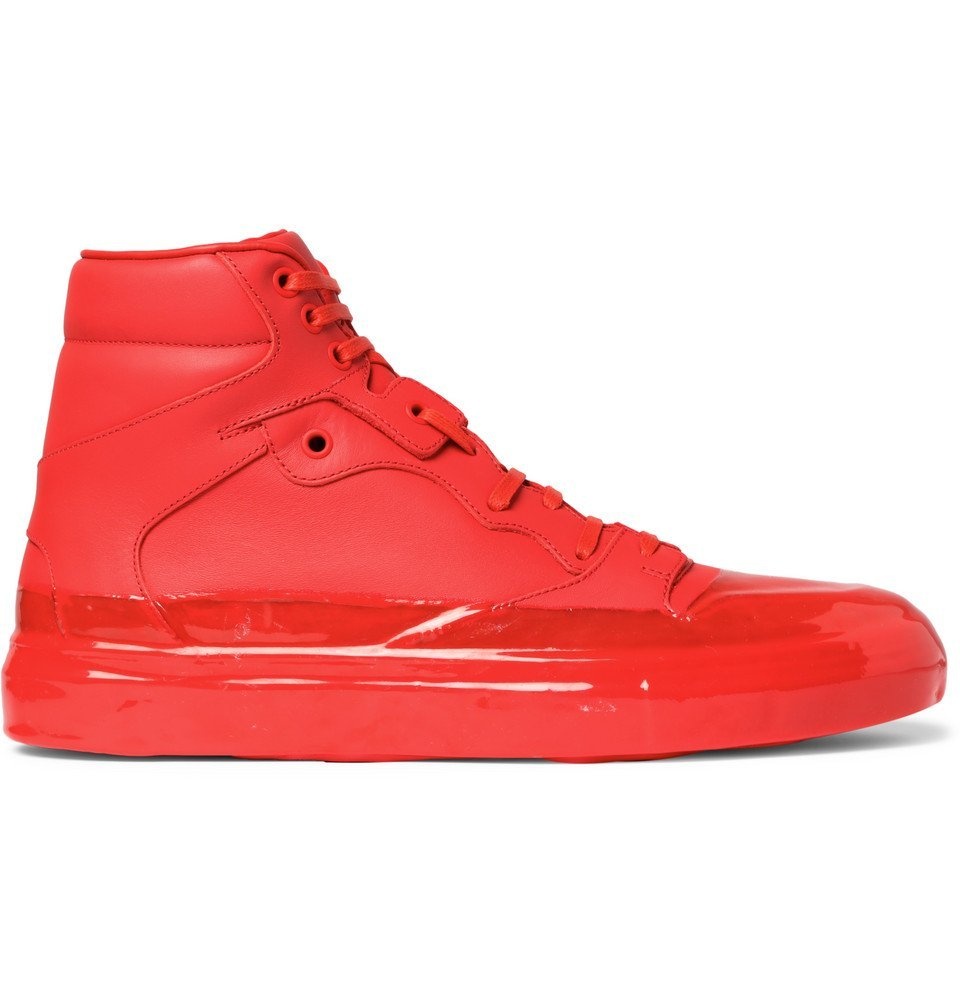 Balenciaga  Triple S Mesh Nubuck and Leather Sneakers  Men  Red  Balenciaga