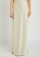 Vince Satin Maxi Skirt Cream