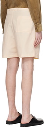 AURALEE Beige Finx Shorts