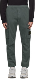 Stone Island Gray Drawstring Cargo Pants