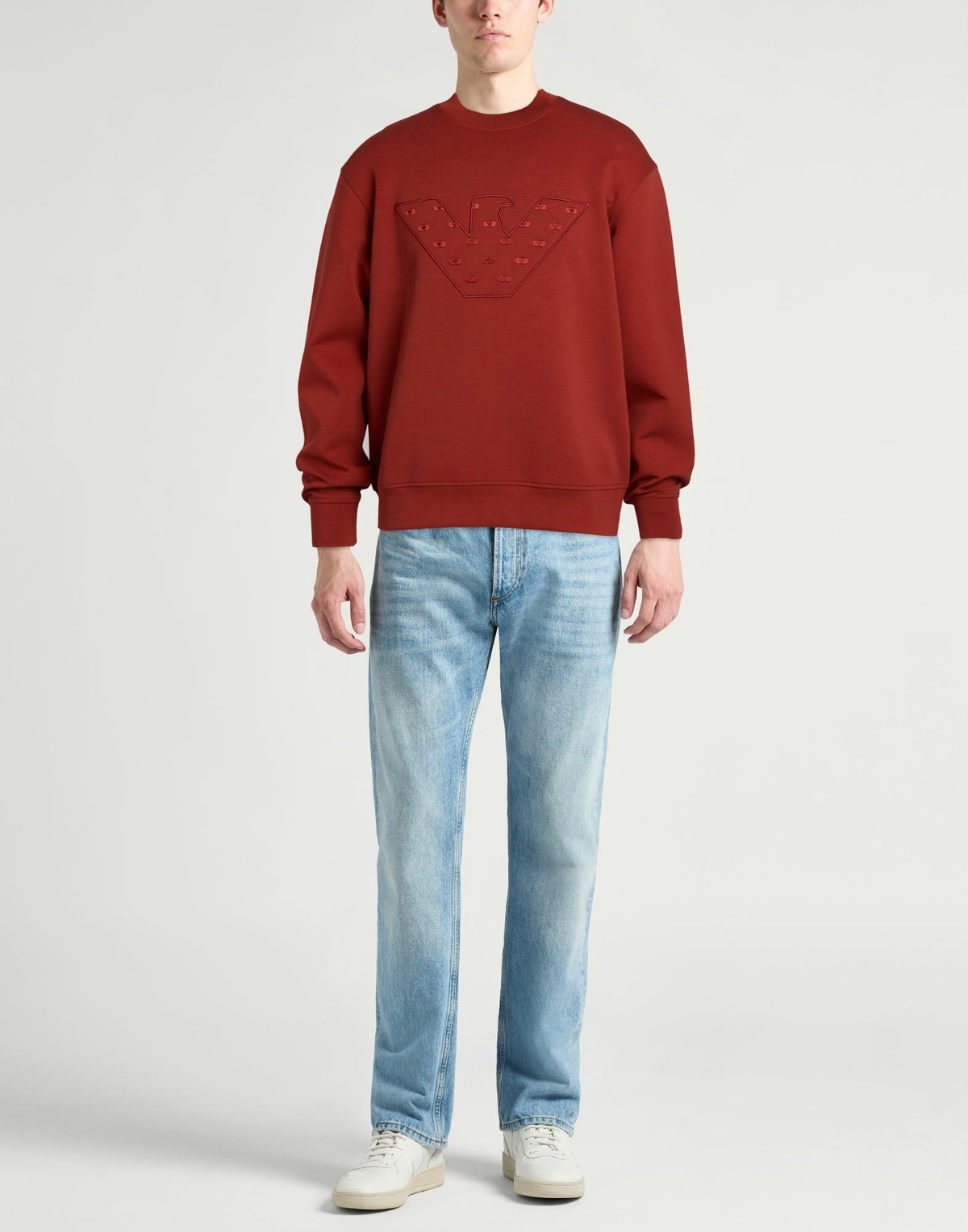 Emporio Armani Mens Sweatshirt Brick
