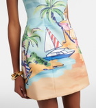 Leo Lin Printed bustier dress