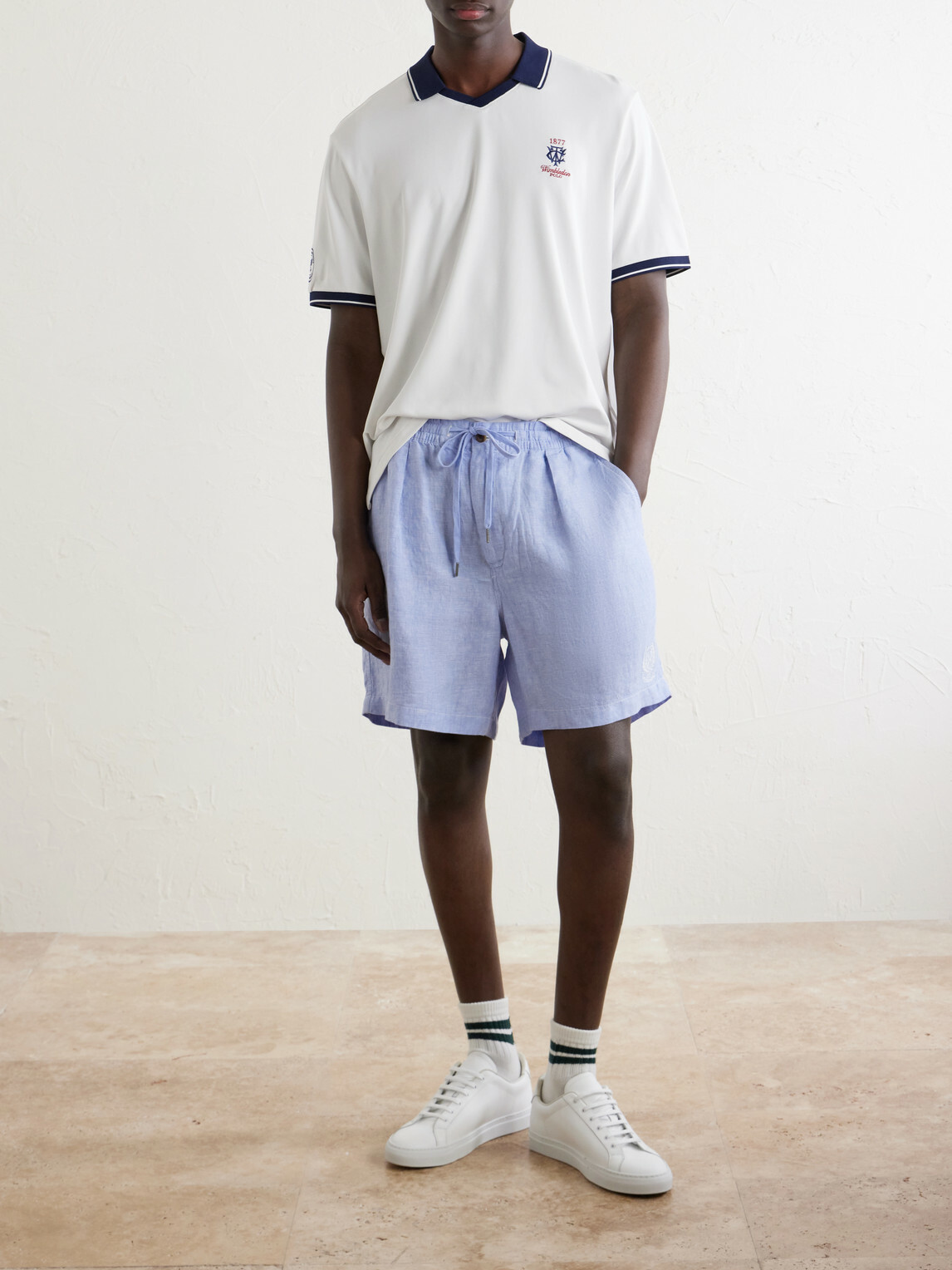 Polo Ralph Lauren - Wimbledon Logo-Embroidered Piqué Polo Shirt - White