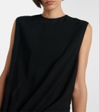 Alaïa Tie gathered jersey jumpsuit