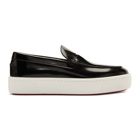 Christian Louboutin Black and White Paqueboat Loafers