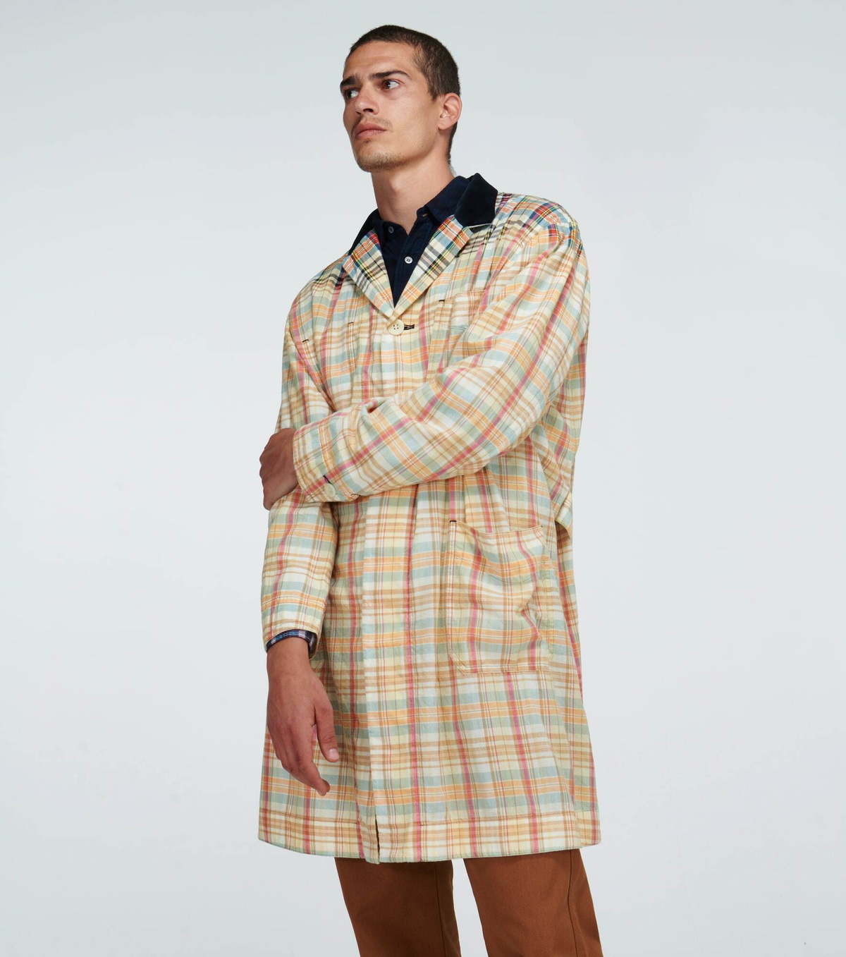Sacai - Madras checked coat Sacai
