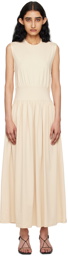 TOTEME Off-White Sleeveless Midi Dress