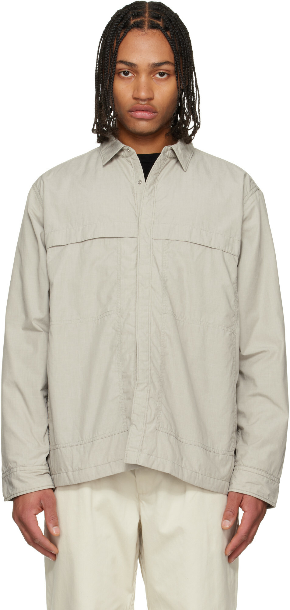 nanamica Beige Insulation Shirt Jacket