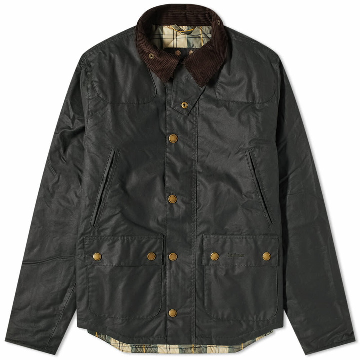 Photo: Barbour Men's Reelin Wax Jacket in Sage