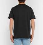 rag & bone - Embroidered Cotton-Jersey T-Shirt - Black