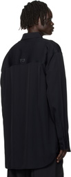 Y-3 Black Rayon Twill Shirt