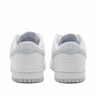 Nike Men's Dunk Low Retro Sneakers in White/Pure Platinum