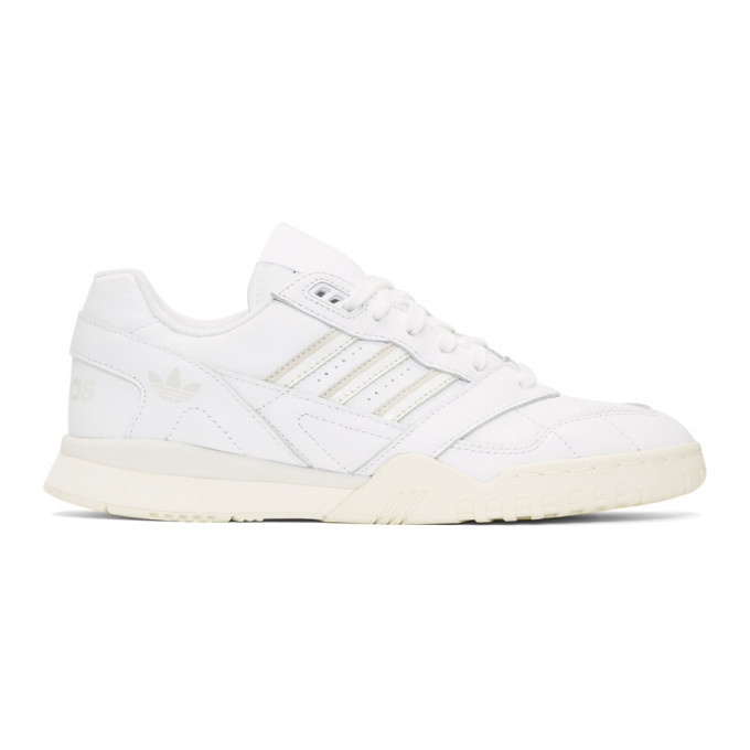 Photo: adidas Originals White and Off-White AR Trainer Sneakers