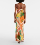 Staud Cubism floral maxi dress
