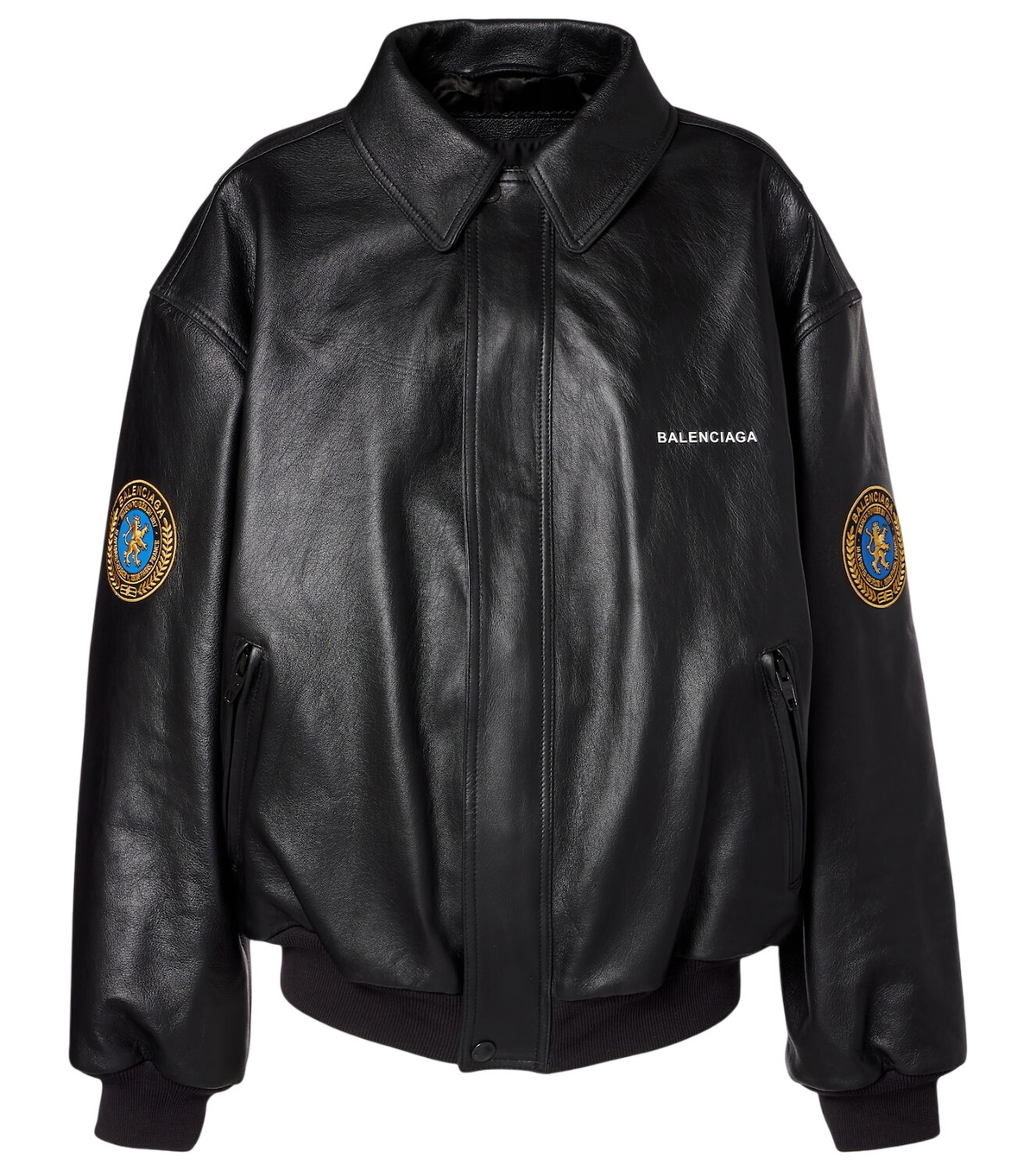 Balenciaga Leather bomber jacket Balenciaga