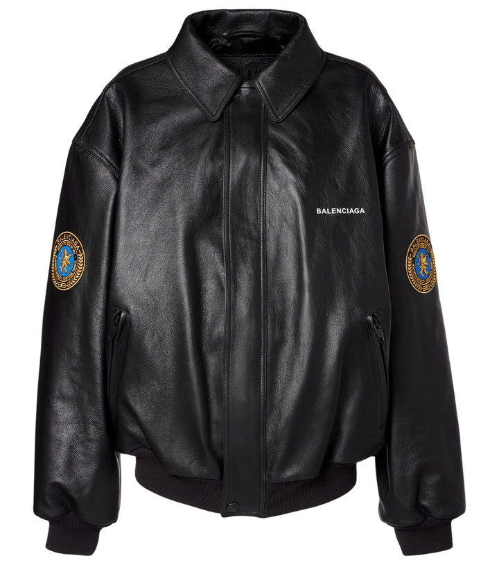 Photo: Balenciaga Taxi leather jacket